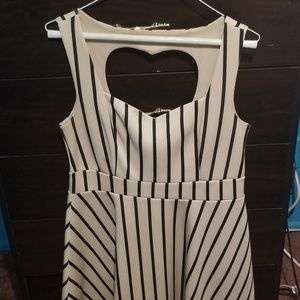 I. JOAH Striped Semi-Casual Dress